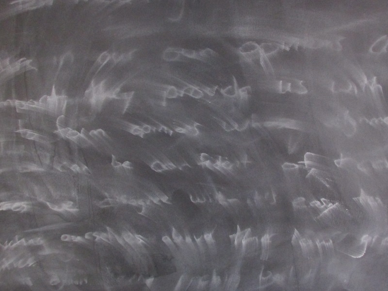 Words on Chalkboard
